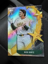 Topps Stars of MLB Nick Kurtz Oakland Athletics Rookie Insert Card SMLB-61. rookie card picture