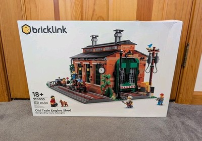 LEGO BrickLink (910033) Old Train Engine Shed, New, Sealed - Damaged Box