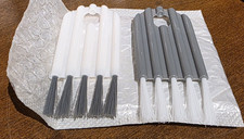 Keyboard Electronics Cleaning Soft Brush with Curved Handle Grey/White 2