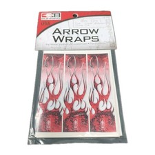 Bohning 12 Pack 4 Arrow Wraps: Red & White Fl...