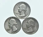 TOUGH 1941 1941 1941 Washington Quarter 90% Silver Lot *777