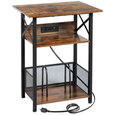 RECORD PLAYER STAND WITH CHARGING STATION LARGE TURNTABLE STAND WITH STORAGE CAB