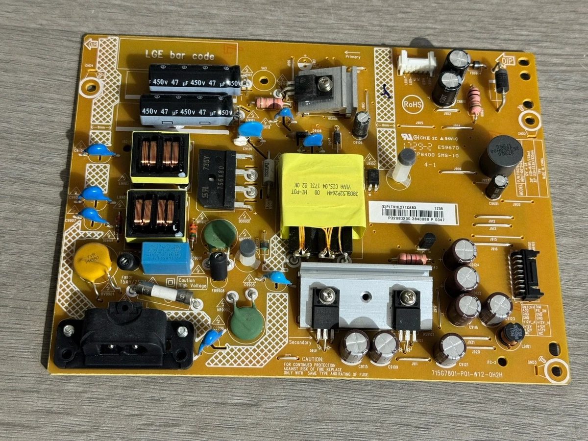 Carte d'alimentation EAX3329801/8 pour tv LG