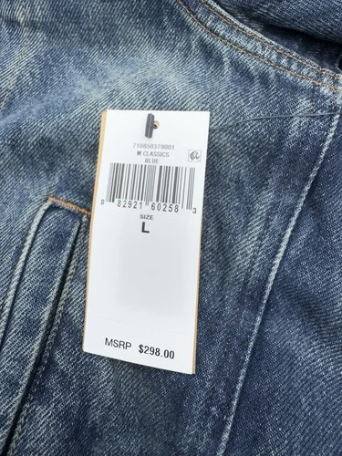 Polo Ralph Lauren Sherpa Fleece Lined Denim Trucker Jean Jacket Men’s Size L image 23