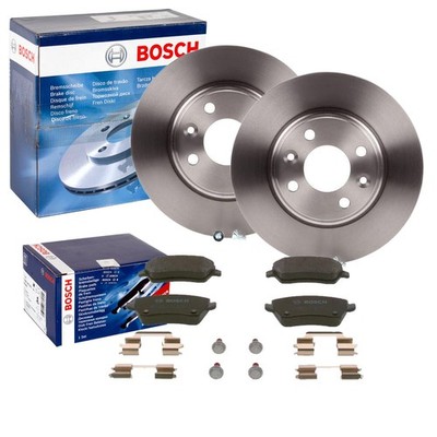 BOSCH BREMSSCHEIBEN 258mm + BELÄGE VORNE passend für RENAULT CLIO IV 4