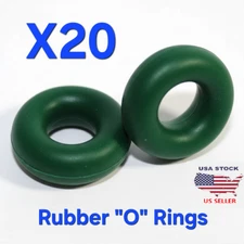 Rubber Latex Elastic “O” Rebound Rings Green (20 pack)