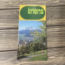 Vintage Kriens Pamphlet Brochure Travel