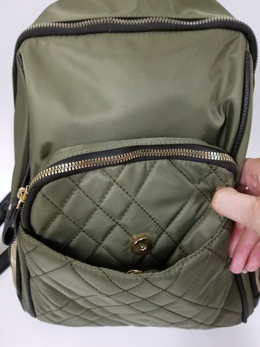 NEW LIKE DREAMS OLIVE DARK GREEN,GOLD ZIP,QUILTED NYLON  display picture 1