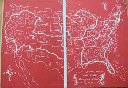 Vintage Walt Disney Story Book ~ MICKEY SEE THE U.S.A.  (D. C. Heath & Company) - Imagen 3 de 19