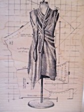 Inkadinkado Dress Mannequin Wood Stamp Fashion Rubber Mounted Background NEW
