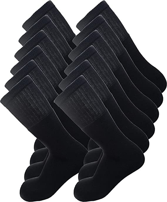 12 paia di calze sportive in cotone spugna, unisex, ideali per lo sport ed il tempo libero.Realizzate interamente in Italia, Altezza metà 12 paia di calze sportive in cotone spugna, unisex, ideali per lo sport ed il tempo libero.Realizzate interamente in Italia, Altezza metà