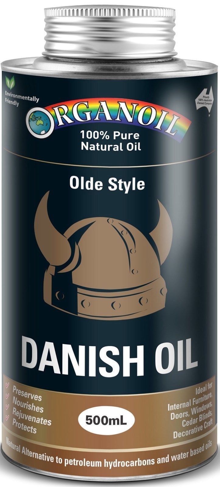 ORGANOIL 100% Pure Natural Oil Danish Oil Olde Style 500ml