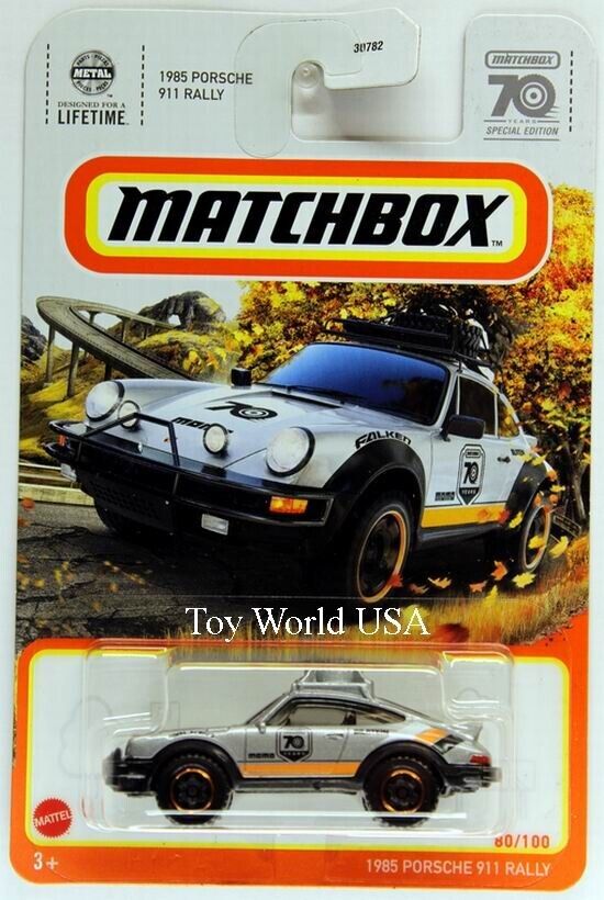 2023 Matchbox #80 MBX Highway 1985 Porsche 911 Rally 70 2023 Matchbox #80 MBX Highway 1985 Porsche 911 Rally 70
