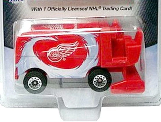 Detroit Red Wings Zamboni 压铸 NHL 带 Pavel Datsyuk 卡 2007/08 原装包 — 第 2/3 张图片