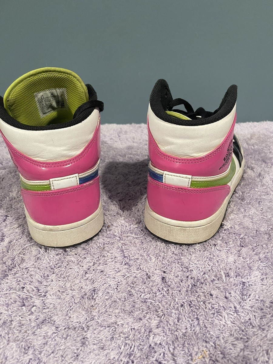 Nike Jordan 1 Mid SE Cyber Active Fuchsia Size 8.5 Shoes