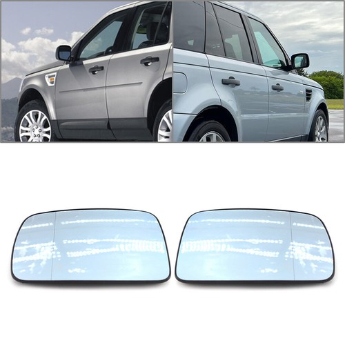 2x Side Door Mirror Glass Heated For Land Rover Discovery 3 & Range