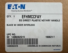 NEW EATON CUTLER HAMMER EFHMCCFAY EG Circuit Breaker Direct Rotary Handle Kit