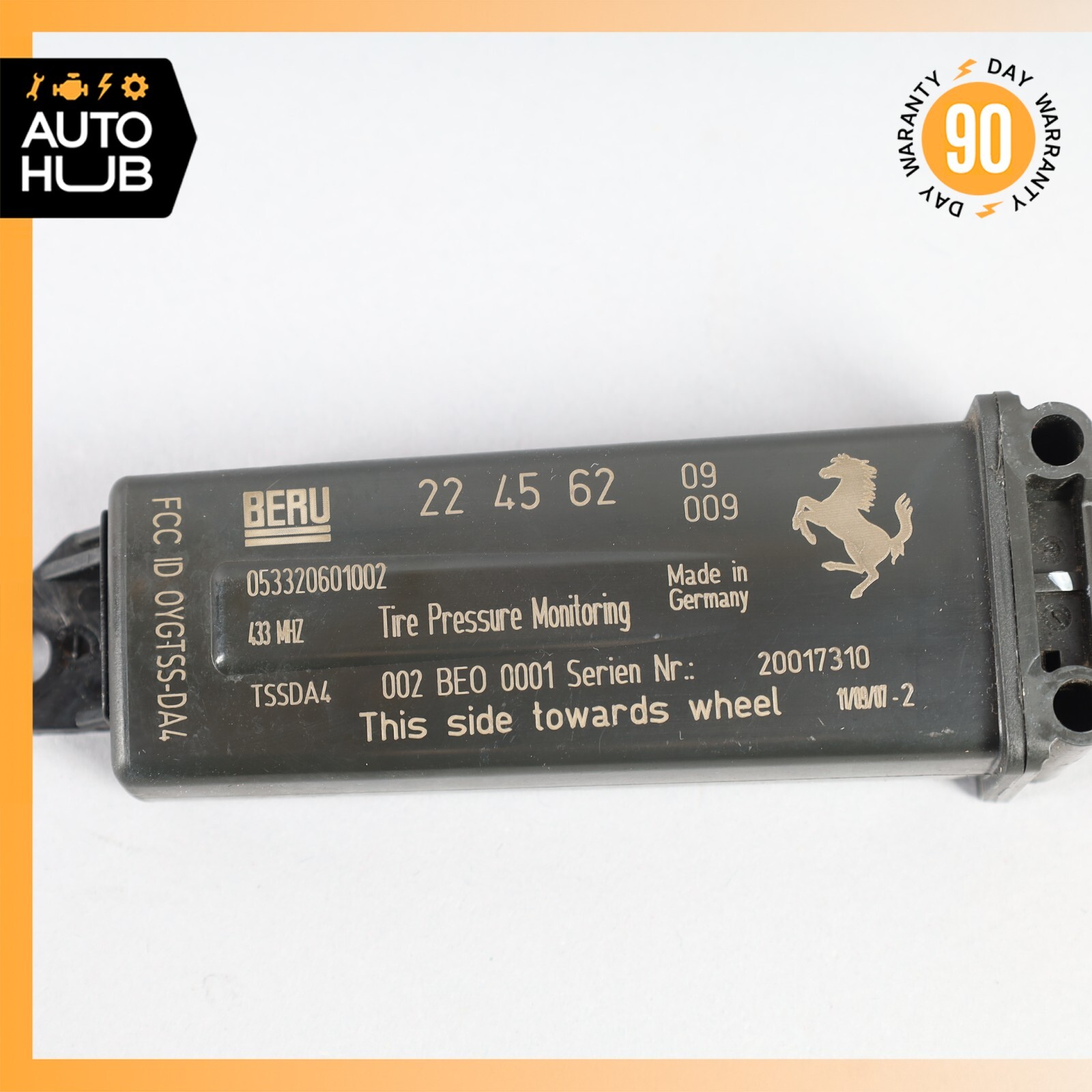 05-13 Maserati GranTurismo M145 Tire Pressure Monitor Sensor 224562 OEM 76k