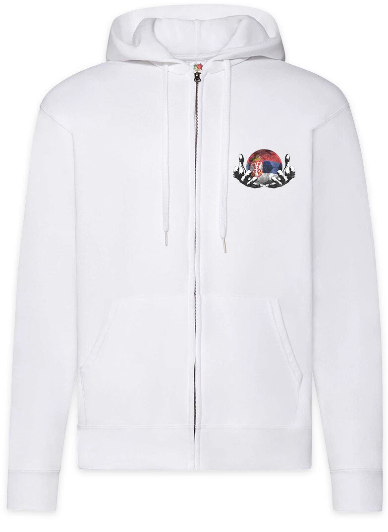Serbia Football Magic Ball Zipper Hoodie serbian Soccer Flag World Championship