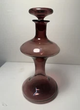 Mid Century Modern Blenko #563 Amethyst decanter. Husted 🐝