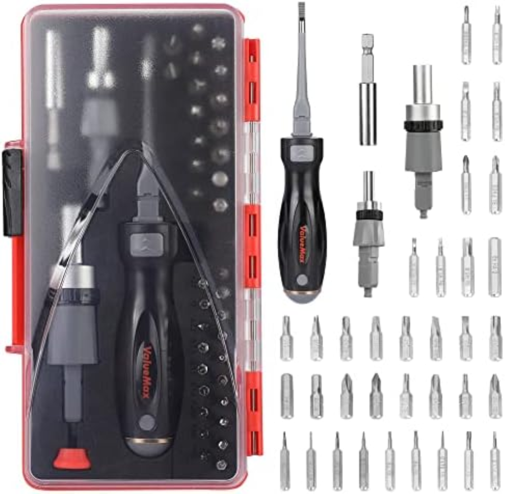 ValueMax Set di Cacciavite 40 in 1, Cacciavite a Cricchetto con 35 Punte di Cacc