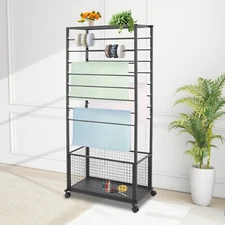 Ribbon Holders Racks Moviable Flower Wrapping Paper Storage Stand for Scarf Shop