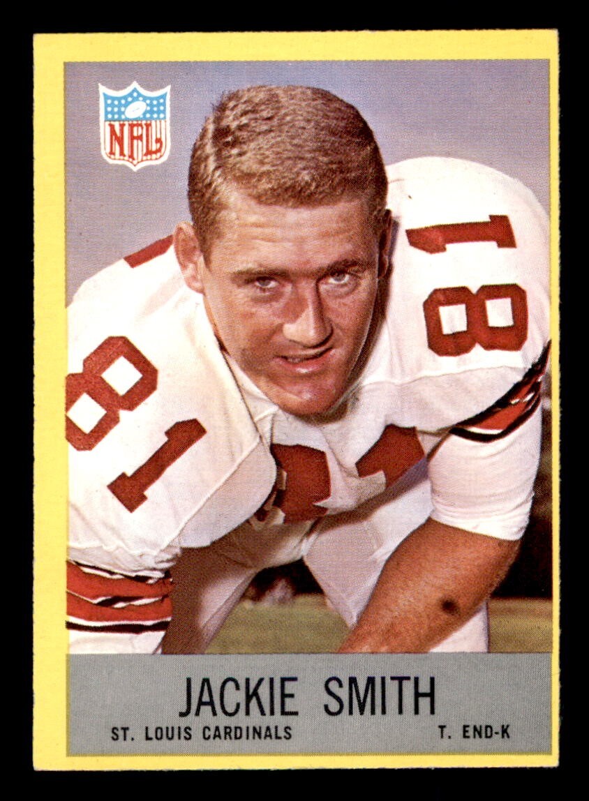 1967 Philadelphia Football #165 Jackie Smith EX/MT *e2