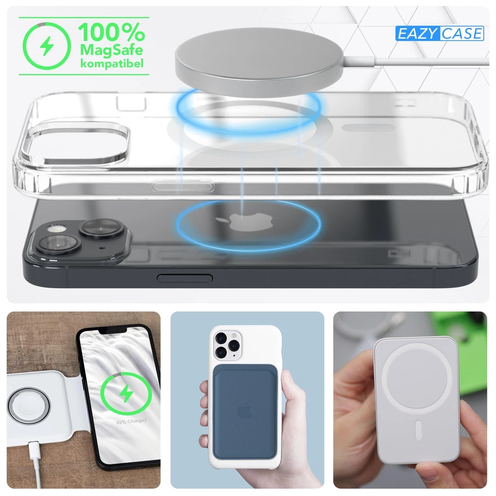 Phone Case for Apple iPhone 14 Transparent MagSafe Camera Protection TPU Clear