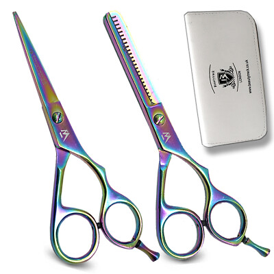 Friseurscheren Set Haarschneide Ausdünnung Salon Profi Friseurschere