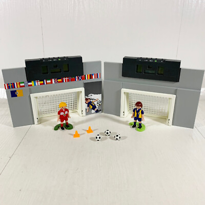 PLAYMOBIL 4726 Football / Soccer Electronic Scoreboard Goals w/ Figures and More