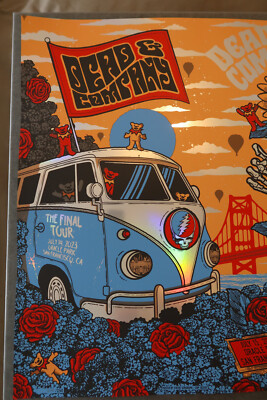 額装済/Oracle De Delphes/ル ヤウアンク/ポスター Dead and & Company San Francisco SF Oracle UNCUT FOIL Poster Print