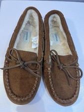 New Crewcuts Faux Sherpa Moccasin Slippers K4
