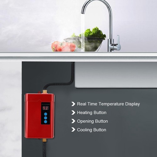 220V 4000W Electric Tankless Instant Hot Water Heater Shower Kitchen Washing - Picture 5 of 36