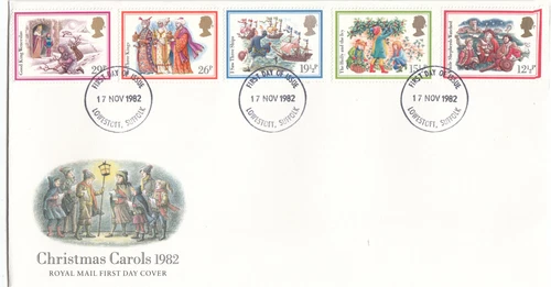 Christmas GB RM FDC Lowestoft 1982 (144538)