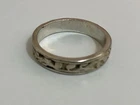 Vintage Wedding Band Unique Design Ring 925 Solid Sterling Silver Size 7