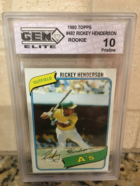 1980 Topps Rickey Henderson Rookie Card RC 482 NRMT MT HOF EBay