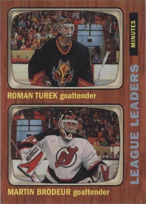 2002-03 Topps Heritage - Martin Brodeur Roman Turek #115 - 1 of 1