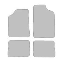 Fußmatten-Set für Renault Clio I (1990-1998) Dura graphit