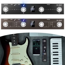 For MVAVE For MIDI Footswitch Controller Rechargeable 4Buttons For-Musicians