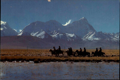 Mount Qomolangma Postcard ~1980 Region LHASA Tibet (China) Asien Ansichtskarte