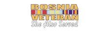 6" us military bosnia veteran she also served bumper sticker decal usa made