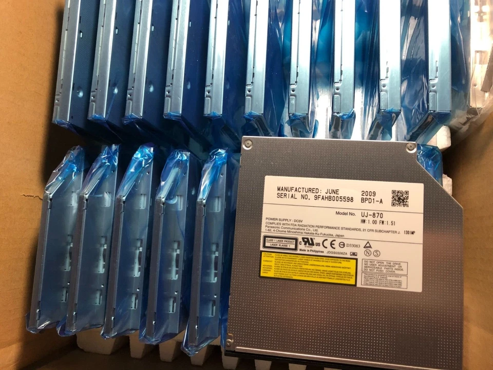 Unidad reproductor grabadora de CD-ROM DVD Panasonic UJ-870 genuina para PC/portátil Foto 3 de 4