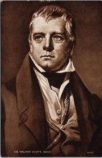 Sir Walter Scott Bart Scottish Writer Unused Carbotone Series Postcard G88