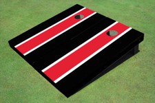 Red And Black Matching Long Stripe