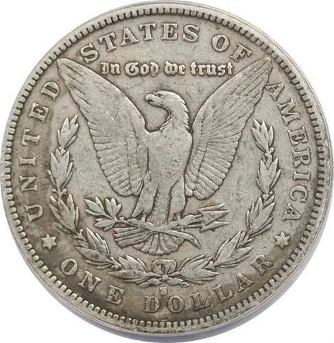 1884-S $1 ANACS VF 20 (Obverse Lamination) Morgan Silver Dollar Mint Error - Picture 4 of 4