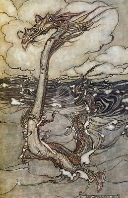 Arthur Rackham's Book of Pictures 7 (1913) The Sea Serpent *Art ...