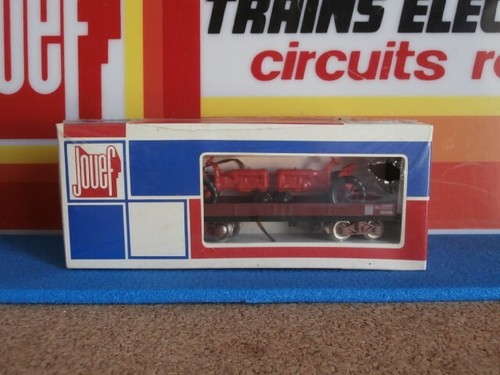 NEUF SOUS BLISTER SNCF WAGON PLAT TRANSPORT TRACTEURS JOUEF REF 6520 | Zustand: Neuf