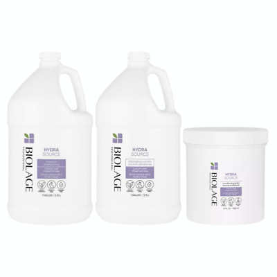 BIOLAGE Hydrasource Shampoo/Detangler Gallon/Conditioning Balm 37oz CHOOSE YOURS