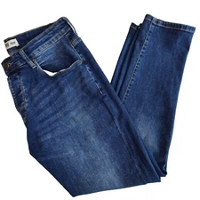 883 Police Men’s W34 L30 Jeans Blue Turalt Regular Fit Denim Designer Casual