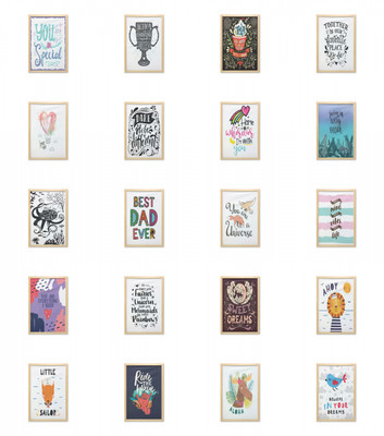 Ambesonne Saying Wall Art with Frame for Bathrooms Living Room Dorms